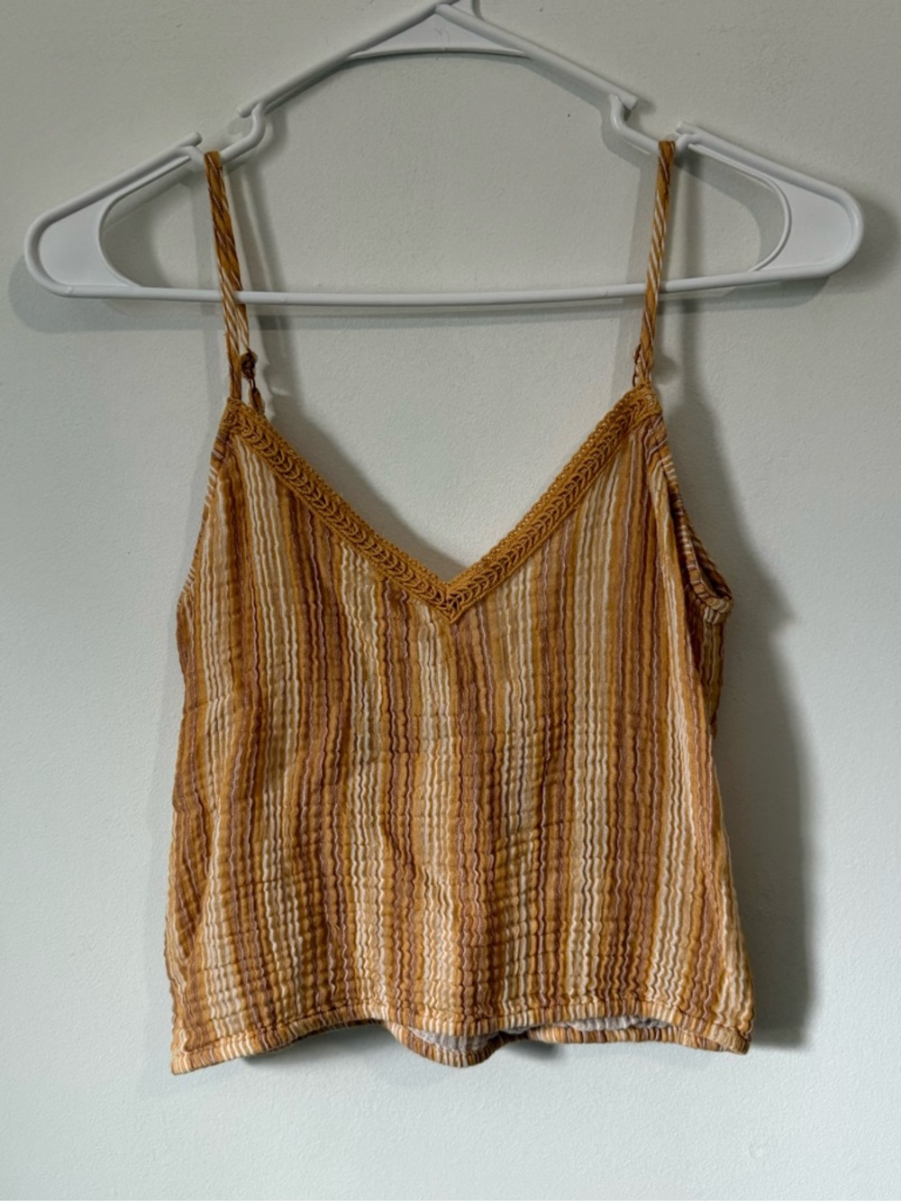 Aerie boho crop tank top